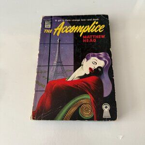 The Accomplice By Matthew Head 1944 Dell Mystery Paperback Mapback Book